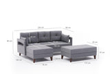 Canapea extensibilă Comfort, Colț, Stânga, Diverse culori, 205x165x80 cm - Antracit | SKU: 825BLC2632 | Canapea extensibilă Comfort, Colț, Stânga, 205x165x80 cm, varianta Antracit, produs pentru amenajarea locuinței, disponibil online în România la CasaMob
