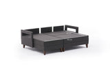 Canapea extensibilă Comfort, Colț, Stânga, Diverse culori, 205x165x80 cm - Antracit | SKU: 825BLC2632 | Canapea extensibilă Comfort, Colț, Stânga, 205x165x80 cm, varianta Antracit, produs pentru amenajarea locuinței, disponibil online în România la CasaMob