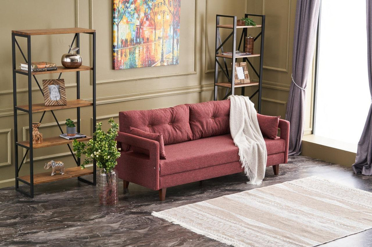 Canapea extensibilă Comfort, 3 piese, Diverse culori, 205x80x80 cm - Bordo | SKU: 825BLC2633 | Canapea extensibilă Comfort, 3 piese, 205x80x80 cm, varianta Bordo, produs pentru amenajarea locuinței, disponibil online în România la CasaMob