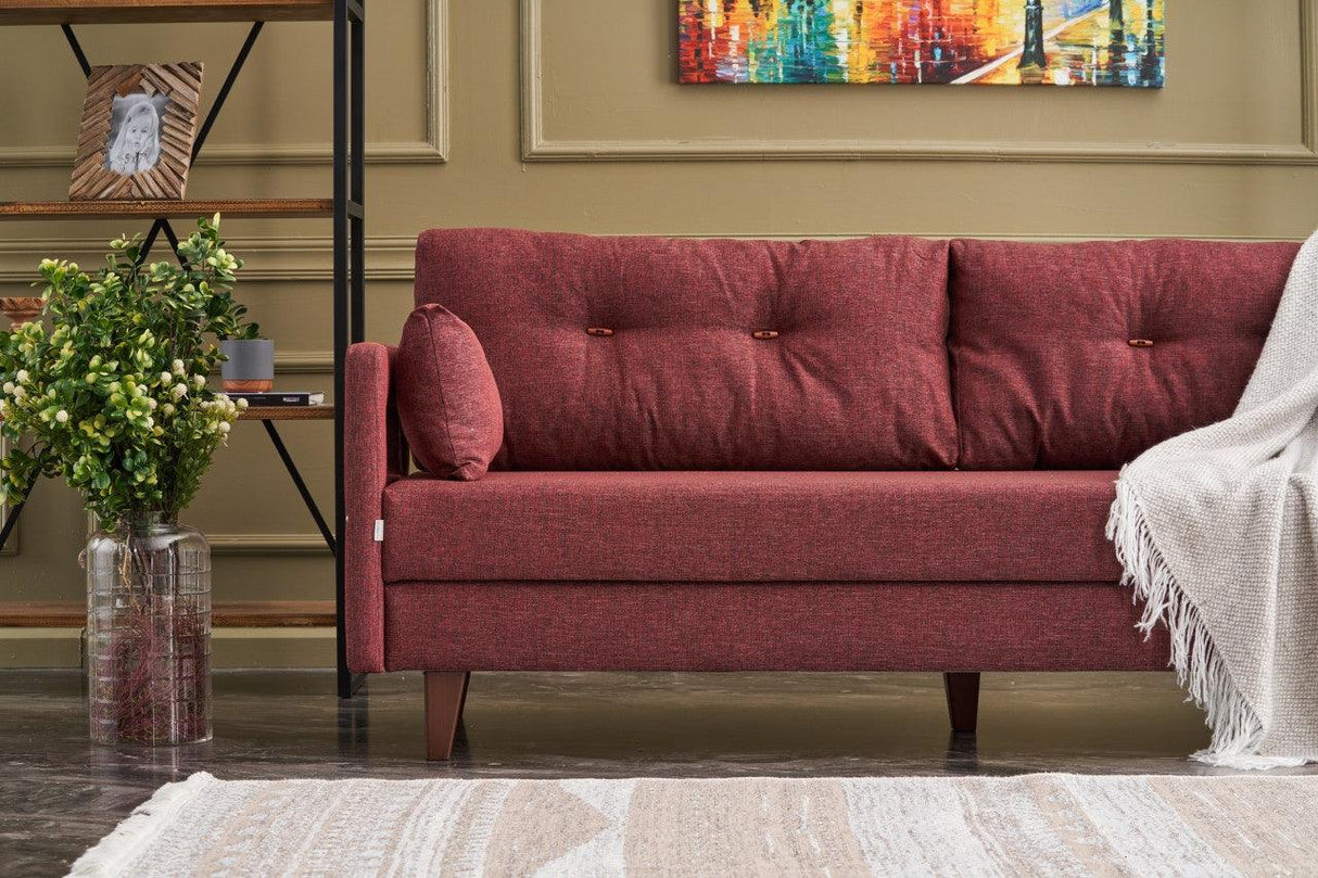 Canapea extensibilă Comfort, 3 piese, Diverse culori, 205x80x80 cm - Bordo | SKU: 825BLC2633 | Canapea extensibilă Comfort, 3 piese, 205x80x80 cm, varianta Bordo, produs pentru amenajarea locuinței, disponibil online în România la CasaMob