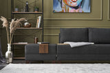 Canapea extensibilă de colț Fly, Dreapta, Diverse culori, 210x280x70 cm - Antracit | SKU: 825BLC2667 | Canapea extensibilă de colț Fly, Dreapta, 210x280x70 cm, varianta Antracit, produs pentru amenajarea locuinței, disponibil online în România la CasaMob