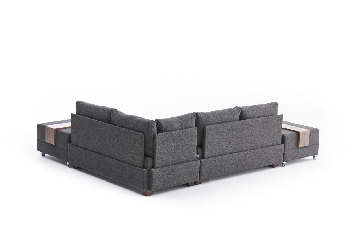 Canapea extensibilă de colț Fly, Dreapta, Diverse culori, 210x280x70 cm - Antracit | SKU: 825BLC2667 | Canapea extensibilă de colț Fly, Dreapta, 210x280x70 cm, varianta Antracit, produs pentru amenajarea locuinței, disponibil online în România la CasaMob