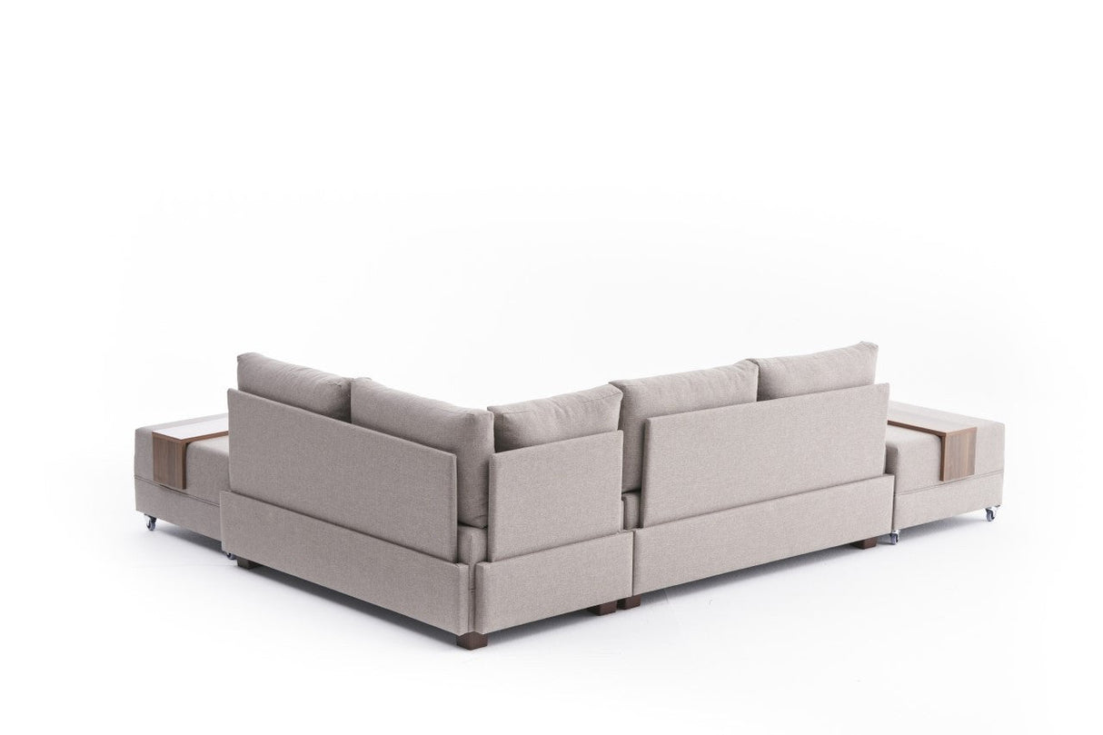 Canapea extensibilă de colț Fly, Dreapta, Diverse culori, 210x280x70 cm - Crem | SKU: 825BLC2671 | Canapea extensibilă de colț Fly, Dreapta, 210x280x70 cm, varianta Crem, produs pentru amenajarea locuinței, disponibil online în România la CasaMob