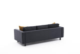 Canapea fixă Kale Velvet, Diverse culori, Diverse configurații, Diverse dimensiuni - Antracit - 222x91x83 cm - 3 locuri | SKU: 825BLC2727 | Canapea fixă Kale Velvet, varianta Antracit - 222x91x83 cm - 3 locuri, produs pentru amenajarea locuinței, disponibil online în România la CasaMob