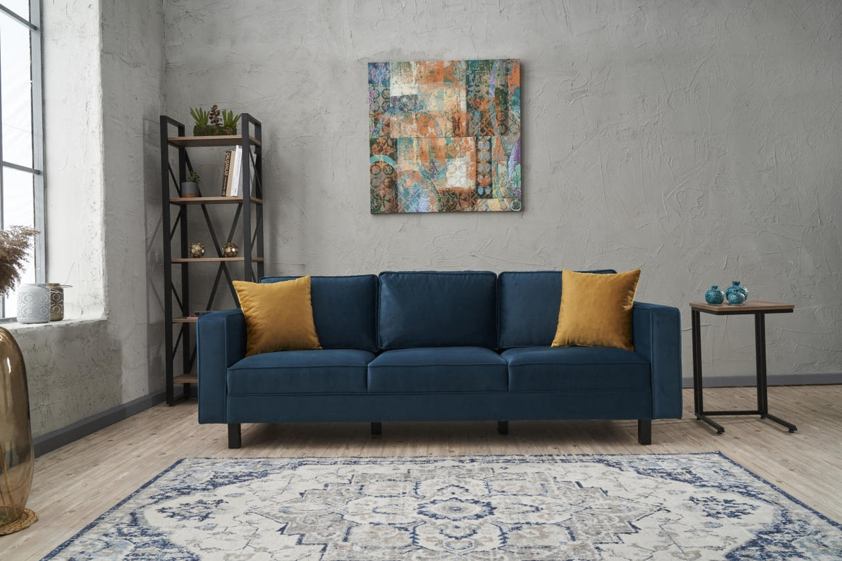 Canapea fixă Kale Velvet, Diverse culori, Diverse configurații, Diverse dimensiuni - Oil green - 222x91x83 cm - 3 locuri | SKU: 825BLC2728 | Canapea fixă Kale Velvet, varianta Oil green - 222x91x83 cm - 3 locuri, produs pentru amenajarea locuinței, disponibil online în România la CasaMob