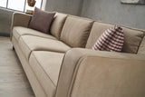 Canapea fixă Kale Velvet, Diverse culori, Diverse configurații, Diverse dimensiuni - Crem - 222x91x83 cm - 3 locuri | SKU: 825BLC2726 | Canapea fixă Kale Velvet, varianta Crem - 222x91x83 cm - 3 locuri, produs pentru amenajarea locuinței, disponibil online în România la CasaMob