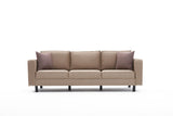 Canapea fixă Kale Velvet, Diverse culori, Diverse configurații, Diverse dimensiuni - Crem - 222x91x83 cm - 3 locuri | SKU: 825BLC2726 | Canapea fixă Kale Velvet, varianta Crem - 222x91x83 cm - 3 locuri, produs pentru amenajarea locuinței, disponibil online în România la CasaMob
