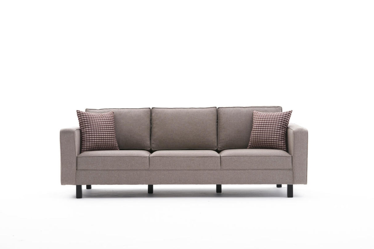 Canapea fixă Kale Linen, Diverse culori, Diverse configurații, Diverse dimensiuni - Crem - 222x91x83 cm - 3 locuri | SKU: 825BLC2730 | Canapea fixă Kale Linen, varianta Crem - 222x91x83 cm - 3 locuri, produs pentru amenajarea locuinței, disponibil online în România la CasaMob