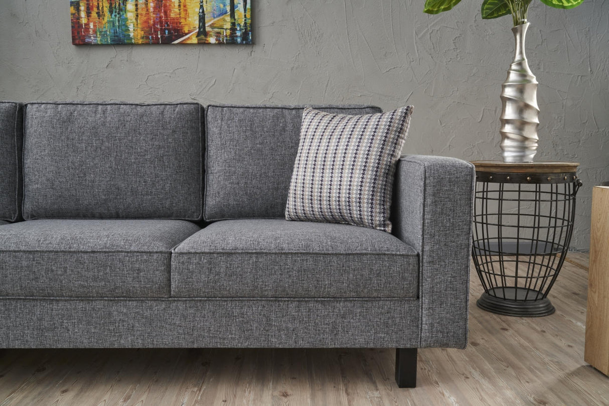 Canapea fixă Kale Linen, Diverse culori, Diverse configurații, Diverse dimensiuni - Gri - 222x91x83 cm - 3 locuri | SKU: 825BLC2731 | Canapea fixă Kale Linen, varianta Gri - 222x91x83 cm - 3 locuri, produs pentru amenajarea locuinței, disponibil online în România la CasaMob