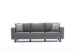 Canapea fixă Kale Linen, Diverse culori, Diverse configurații, Diverse dimensiuni - Gri - 222x91x83 cm - 3 locuri | SKU: 825BLC2731 | Canapea fixă Kale Linen, varianta Gri - 222x91x83 cm - 3 locuri, produs pentru amenajarea locuinței, disponibil online în România la CasaMob