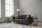 Canapea fixă Kale Velvet, Diverse culori, Diverse configurații, Diverse dimensiuni - Antracit - 180x91x83 cm - 2 locuri | SKU: 825BLC2733 | Canapea fixă Kale Velvet, varianta Antracit - 180x91x83 cm - 2 locuri, produs pentru amenajarea locuinței, disponibil online în România la CasaMob