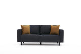 Canapea fixă Kale Velvet, Diverse culori, Diverse configurații, Diverse dimensiuni - Antracit - 180x91x83 cm - 2 locuri | SKU: 825BLC2733 | Canapea fixă Kale Velvet, varianta Antracit - 180x91x83 cm - 2 locuri, produs pentru amenajarea locuinței, disponibil online în România la CasaMob