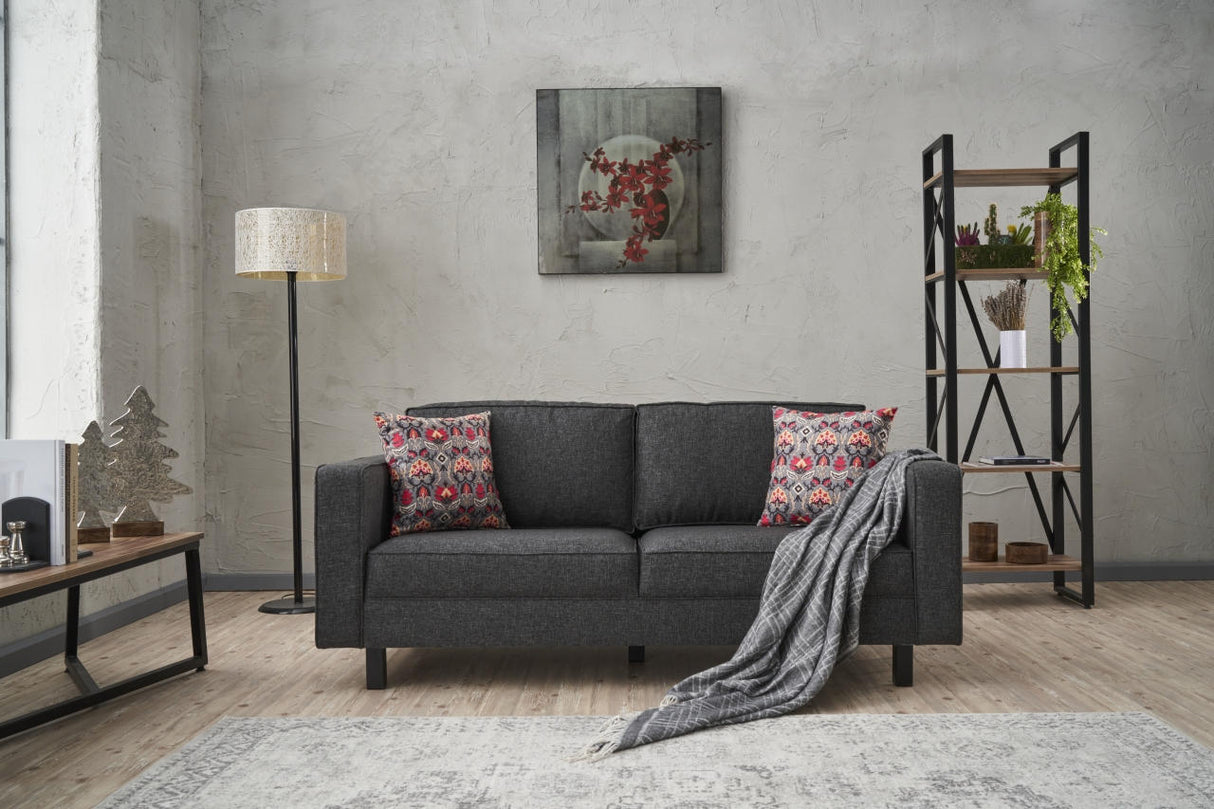 Canapea fixă Kale Linen, Diverse culori, Diverse configurații, Diverse dimensiuni - Antracit - 180x91x83 cm - 2 locuri | SKU: 825BLC2735 | Canapea fixă Kale Linen, varianta Antracit - 180x91x83 cm - 2 locuri, produs pentru amenajarea locuinței, disponibil online în România la CasaMob