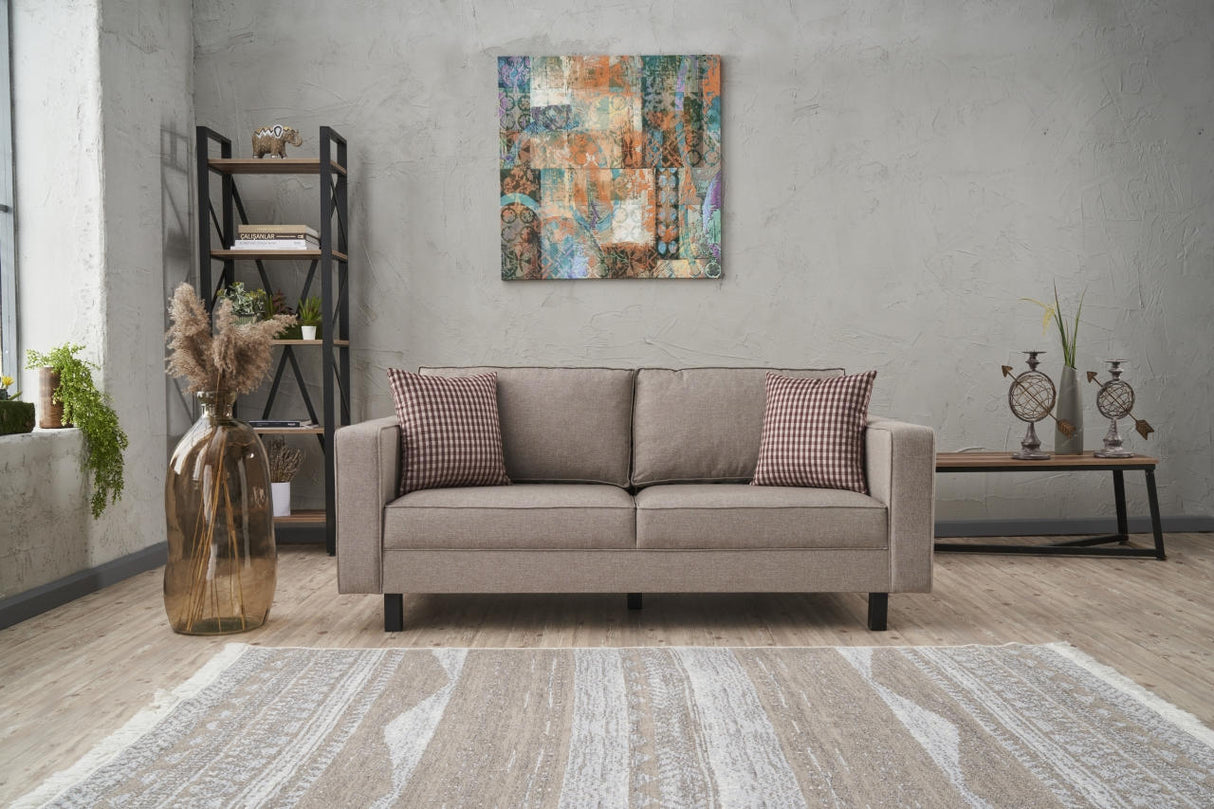Canapea fixă Kale Linen, Diverse culori, Diverse configurații, Diverse dimensiuni - Crem - 180x91x83 cm - 2 locuri | SKU: 825BLC2736 | Canapea fixă Kale Linen, varianta Crem - 180x91x83 cm - 2 locuri, produs pentru amenajarea locuinței, disponibil online în România la CasaMob