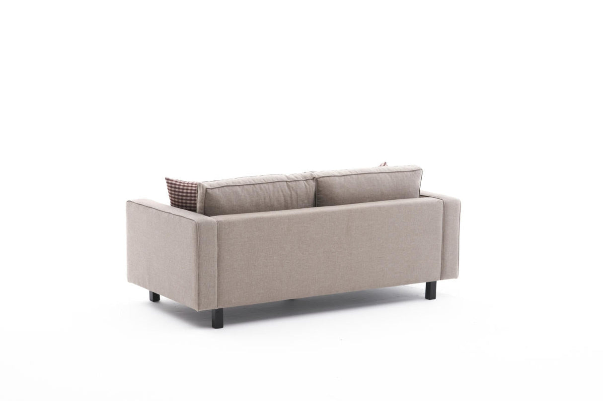 Canapea fixă Kale Linen, Diverse culori, Diverse configurații, Diverse dimensiuni - Crem - 180x91x83 cm - 2 locuri | SKU: 825BLC2736 | Canapea fixă Kale Linen, varianta Crem - 180x91x83 cm - 2 locuri, produs pentru amenajarea locuinței, disponibil online în România la CasaMob