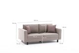 Canapea fixă Kale Linen, Diverse culori, Diverse configurații, Diverse dimensiuni - Crem - 180x91x83 cm - 2 locuri | SKU: 825BLC2736 | Canapea fixă Kale Linen, varianta Crem - 180x91x83 cm - 2 locuri, produs pentru amenajarea locuinței, disponibil online în România la CasaMob