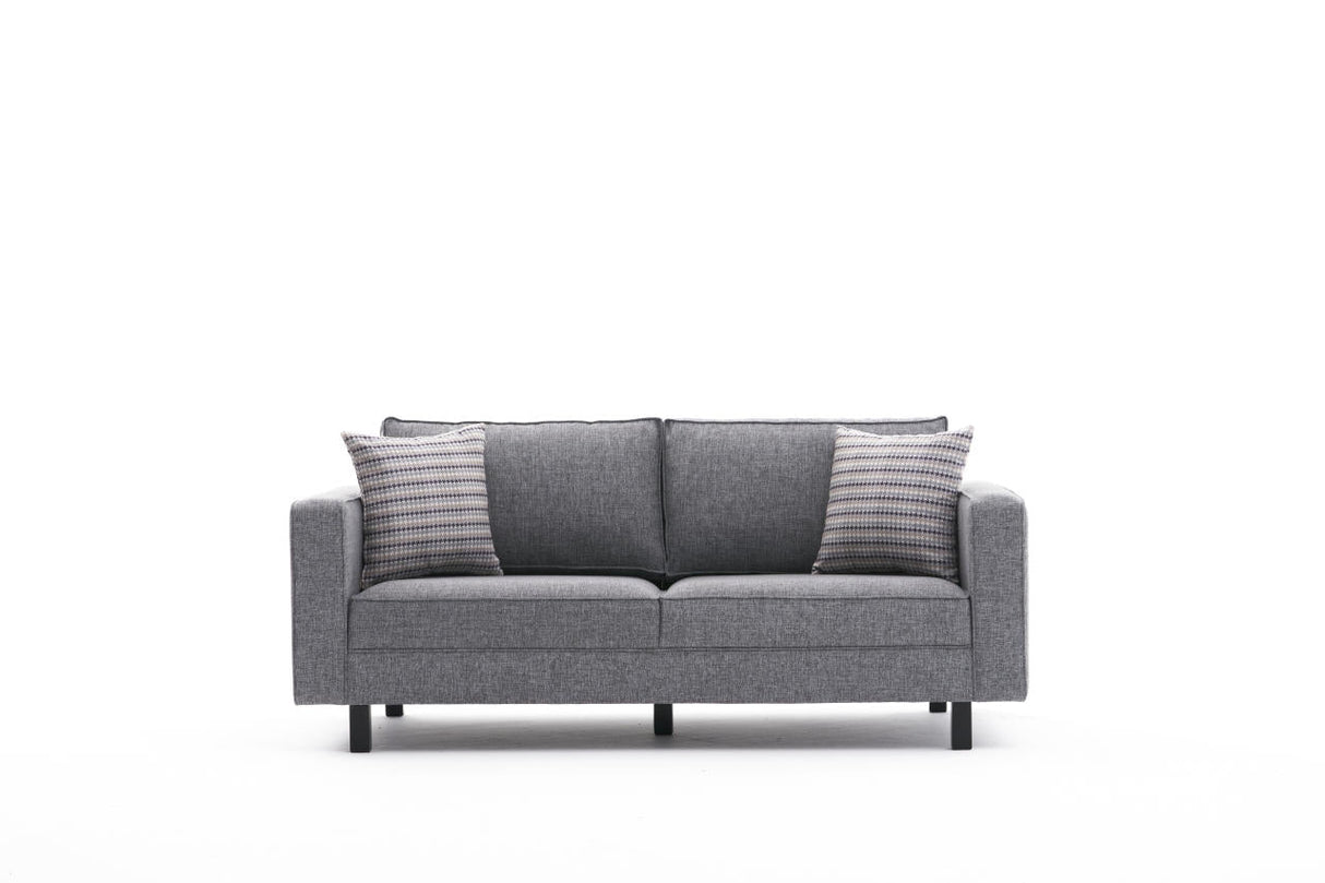 Canapea fixă Kale Linen, Diverse culori, Diverse configurații, Diverse dimensiuni - Gri - 180x91x83 cm - 2 locuri | SKU: 825BLC2737 | Canapea fixă Kale Linen, varianta Gri - 180x91x83 cm - 2 locuri, produs pentru amenajarea locuinței, disponibil online în România la CasaMob