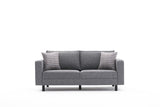 Canapea fixă Kale Linen, Diverse culori, Diverse configurații, Diverse dimensiuni - Gri - 180x91x83 cm - 2 locuri | SKU: 825BLC2737 | Canapea fixă Kale Linen, varianta Gri - 180x91x83 cm - 2 locuri, produs pentru amenajarea locuinței, disponibil online în România la CasaMob