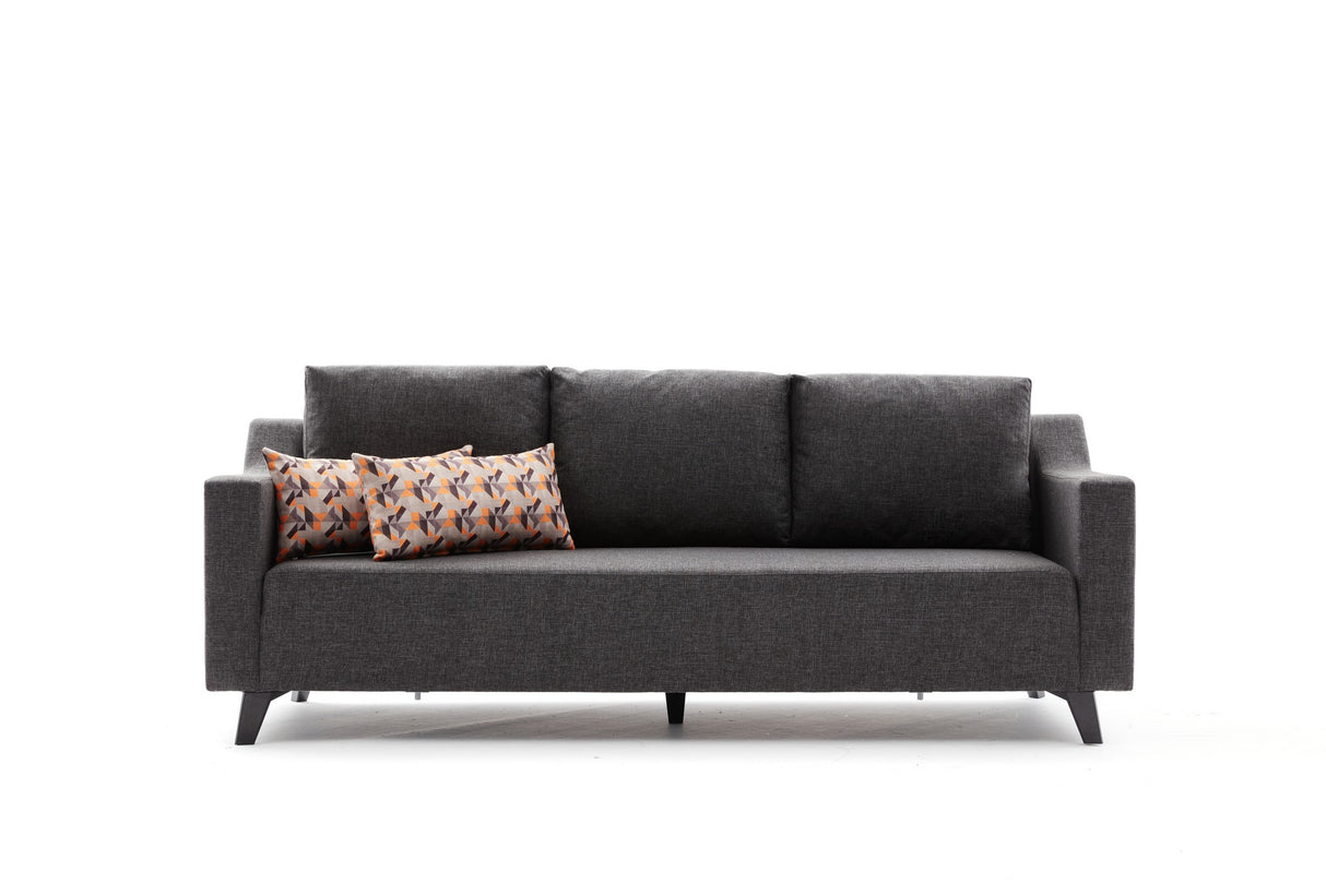 Canapea extensibilă 3 locuri Doga 3-Seat, Diverse culori, 230x90x74 cm - Antracit | SKU: 825BLC2747 | Canapea extensibilă 3 locuri Doga 3-Seat, 230x90x74 cm, varianta Antracit, produs pentru amenajarea locuinței, disponibil online în România la CasaMob