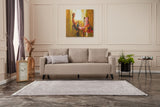 Canapea extensibilă 3 locuri Doga 3-Seat, Diverse culori, 230x90x74 cm - Crem | SKU: 825BLC2749 | Canapea extensibilă 3 locuri Doga 3-Seat, 230x90x74 cm, varianta Crem, produs pentru amenajarea locuinței, disponibil online în România la CasaMob