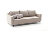 Canapea extensibilă 3 locuri Doga 3-Seat, Diverse culori, 230x90x74 cm - Crem | SKU: 825BLC2749 | Canapea extensibilă 3 locuri Doga 3-Seat, 230x90x74 cm, varianta Crem, produs pentru amenajarea locuinței, disponibil online în România la CasaMob