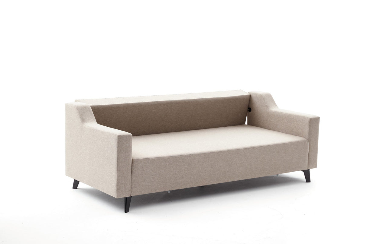 Canapea extensibilă 3 locuri Doga 3-Seat, Diverse culori, 230x90x74 cm - Crem | SKU: 825BLC2749 | Canapea extensibilă 3 locuri Doga 3-Seat, 230x90x74 cm, varianta Crem, produs pentru amenajarea locuinței, disponibil online în România la CasaMob
