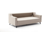 Canapea extensibilă 3 locuri Doga 3-Seat, Diverse culori, 230x90x74 cm - Crem | SKU: 825BLC2749 | Canapea extensibilă 3 locuri Doga 3-Seat, 230x90x74 cm, varianta Crem, produs pentru amenajarea locuinței, disponibil online în România la CasaMob