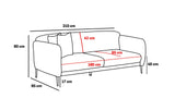 Canapea extensibilă Venus, 3 locuri, Diverse culori, 210x95x80 cm - Antracit | SKU: 825BLC2754 | Canapea extensibilă Venus, 3 locuri, 210x95x80 cm, varianta Antracit, produs pentru amenajarea locuinței, disponibil online în România la CasaMob