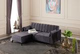 Canapea extensibilă Ova, Colț, Diverse culori, 206x165x80 cm - Antracit | SKU: 825BLC2759 | Canapea extensibilă Ova, Colț, 206x165x80 cm, varianta Antracit, produs pentru amenajarea locuinței, disponibil online în România la CasaMob