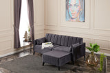 Canapea extensibilă Ova, Colț, Diverse culori, 206x165x80 cm - Antracit | SKU: 825BLC2759 | Canapea extensibilă Ova, Colț, 206x165x80 cm, varianta Antracit, produs pentru amenajarea locuinței, disponibil online în România la CasaMob