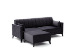 Canapea extensibilă Ova, Colț, Diverse culori, 206x165x80 cm - Antracit | SKU: 825BLC2759 | Canapea extensibilă Ova, Colț, 206x165x80 cm, varianta Antracit, produs pentru amenajarea locuinței, disponibil online în România la CasaMob
