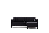 Canapea extensibilă Ova, Colț, Diverse culori, 206x165x80 cm - Antracit | SKU: 825BLC2759 | Canapea extensibilă Ova, Colț, 206x165x80 cm, varianta Antracit, produs pentru amenajarea locuinței, disponibil online în România la CasaMob