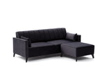 Canapea extensibilă Ova, Colț, Diverse culori, 206x165x80 cm - Antracit | SKU: 825BLC2759 | Canapea extensibilă Ova, Colț, 206x165x80 cm, varianta Antracit, produs pentru amenajarea locuinței, disponibil online în România la CasaMob