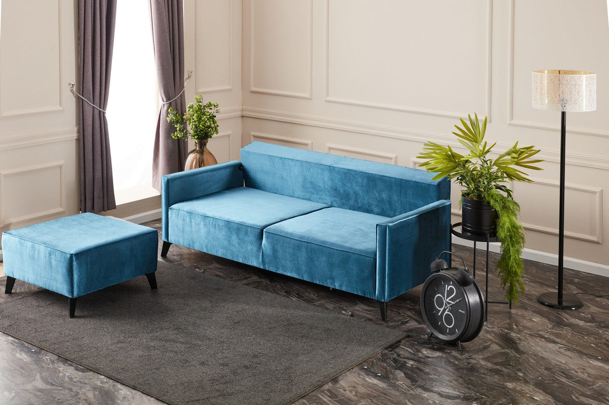 Canapea extensibilă Ova, Colț, Diverse culori, 206x165x80 cm - Turcoaz | SKU: 825BLC2761 | Canapea extensibilă Ova, Colț, 206x165x80 cm, varianta Turcoaz, produs pentru amenajarea locuinței, disponibil online în România la CasaMob