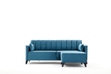 Canapea extensibilă Ova, Colț, Diverse culori, 206x165x80 cm - Turcoaz | SKU: 825BLC2761 | Canapea extensibilă Ova, Colț, 206x165x80 cm, varianta Turcoaz, produs pentru amenajarea locuinței, disponibil online în România la CasaMob