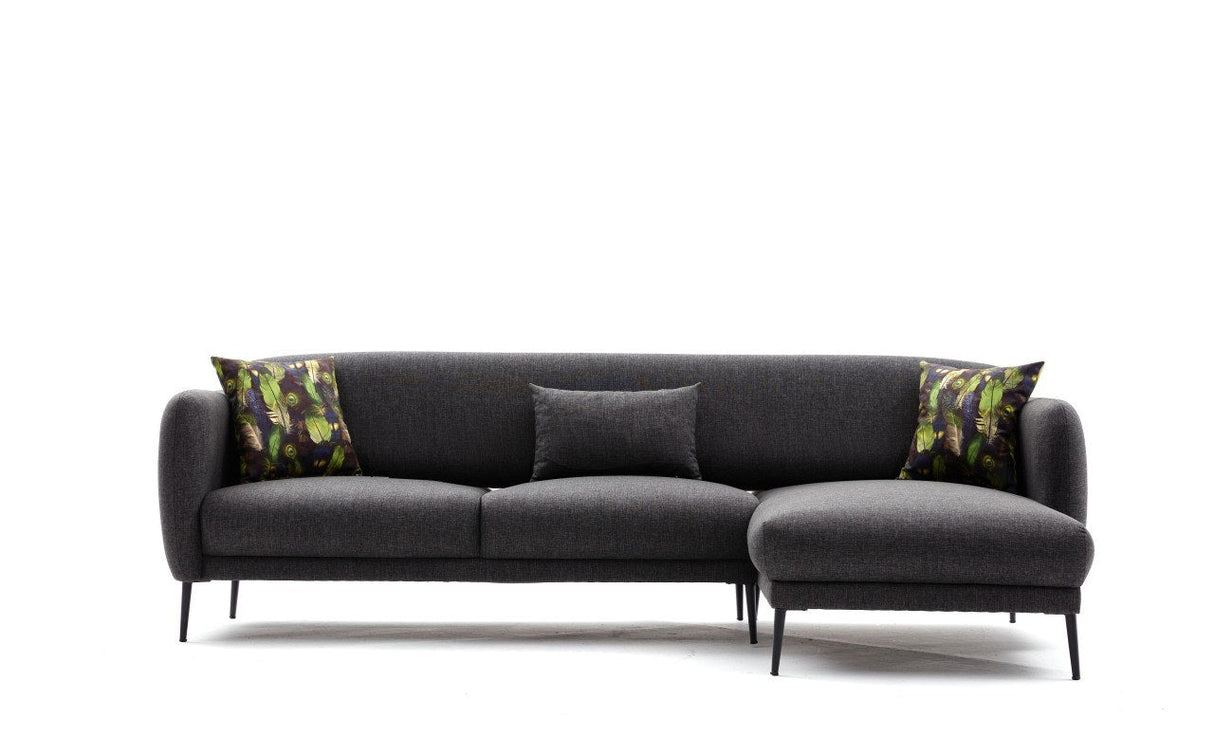 Canapea extensibilă Venus, Colț, Dreapta, Diverse culori, 265x163x80 cm - Antracit | SKU: 825BLC2762 | Canapea extensibilă Venus, Colț, Dreapta, 265x163x80 cm, varianta Antracit, produs pentru amenajarea locuinței, disponibil online în România la CasaMob