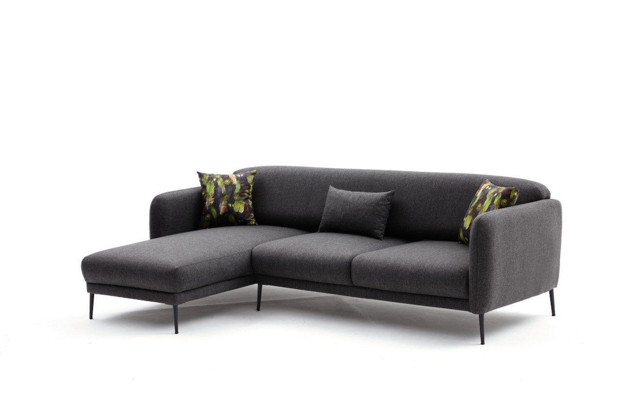 Canapea extensibilă Venus, Colț, Stânga, Diverse culori, 265x163x80 cm - Antracit | SKU: 825BLC2763 | Canapea extensibilă Venus, Colț, Stânga, 265x163x80 cm, varianta Antracit, produs pentru amenajarea locuinței, disponibil online în România la CasaMob