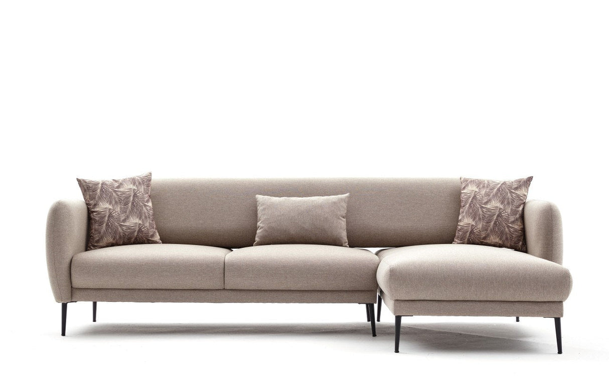 Canapea extensibilă Venus, Colț, Dreapta, Diverse culori, 265x163x80 cm - Crem | SKU: 825BLC2764 | Canapea extensibilă Venus, Colț, Dreapta, 265x163x80 cm, varianta Crem, produs pentru amenajarea locuinței, disponibil online în România la CasaMob