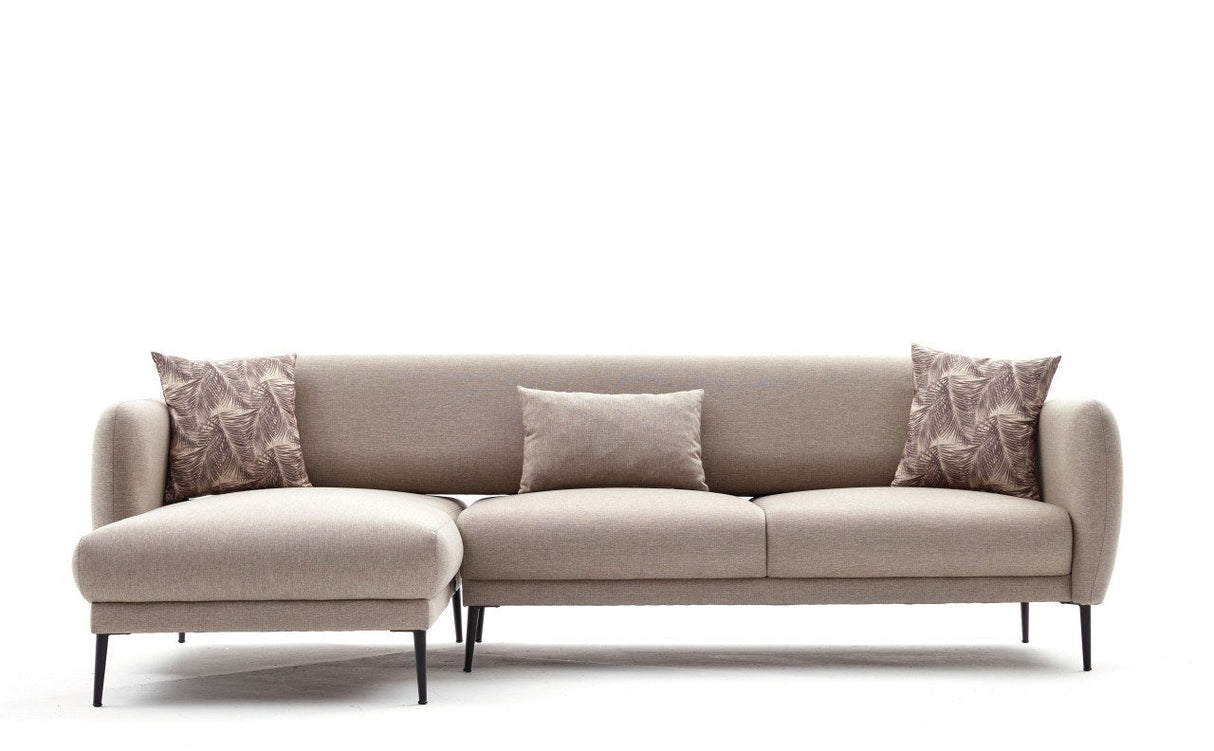 Canapea extensibilă Venus, Colț, Stânga, Diverse culori, 265x163x80 cm - Crem | SKU: 825BLC2765 | Canapea extensibilă Venus, Colț, Stânga, 265x163x80 cm, varianta Crem, produs pentru amenajarea locuinței, disponibil online în România la CasaMob