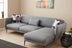 Gri deschis | SKU: 825BLC2766 | Canapea extensibilă Venus, Colț, Dreapta, 265x163x80 cm, varianta Gri deschis, produs pentru amenajarea locuinței, disponibil online în România la CasaMob