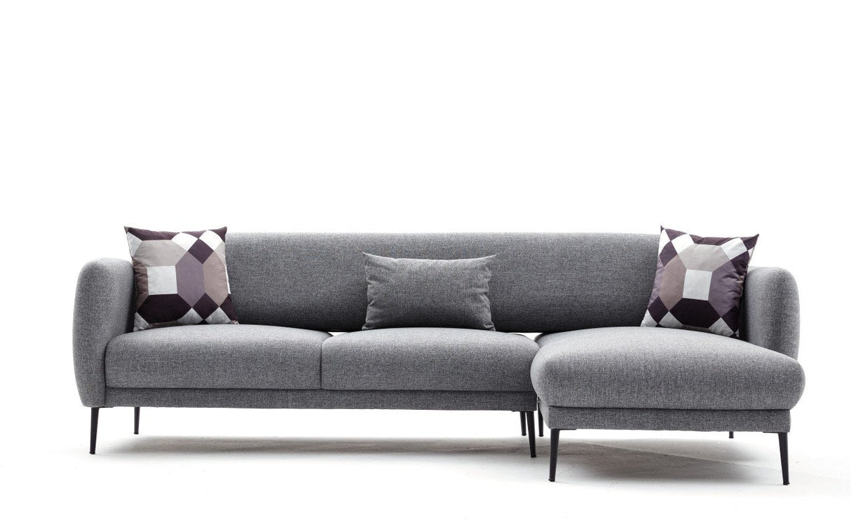 Canapea extensibilă Venus, Colț, Dreapta, Diverse culori, 265x163x80 cm - Gri deschis | SKU: 825BLC2766 | Canapea extensibilă Venus, Colț, Dreapta, 265x163x80 cm, varianta Gri deschis, produs pentru amenajarea locuinței, disponibil online în România la CasaMob