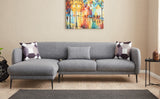 Canapea extensibilă Venus, Colț, Stânga, Diverse culori, 265x163x80 cm - Gri deschis | SKU: 825BLC2767 | Canapea extensibilă Venus, Colț, Stânga, 265x163x80 cm, varianta Gri deschis, produs pentru amenajarea locuinței, disponibil online în România la CasaMob