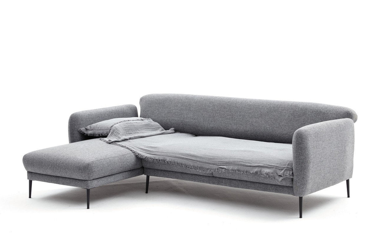 Canapea extensibilă Venus, Colț, Stânga, Diverse culori, 265x163x80 cm - Gri deschis | SKU: 825BLC2767 | Canapea extensibilă Venus, Colț, Stânga, 265x163x80 cm, varianta Gri deschis, produs pentru amenajarea locuinței, disponibil online în România la CasaMob