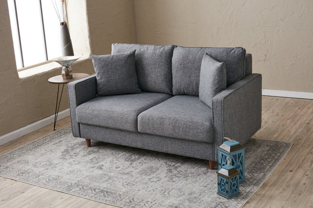 Canapea fixă Eva, Diverse culori, Diverse configurații, Diverse dimensiuni - Gri - 155x90x82 cm - 2 locuri | SKU: 825BLC2772 | Canapea fixă Eva, varianta Gri - 155x90x82 cm - 2 locuri, produs pentru amenajarea locuinței, disponibil online în România la CasaMob