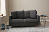 Canapea fixă Eva, Diverse culori, Diverse configurații, Diverse dimensiuni - Antracit - 155x90x82 cm - 2 locuri | SKU: 825BLC2773 | Canapea fixă Eva, varianta Antracit - 155x90x82 cm - 2 locuri, produs pentru amenajarea locuinței, disponibil online în România la CasaMob