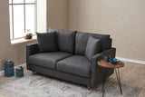 Canapea fixă Eva, Diverse culori, Diverse configurații, Diverse dimensiuni - Antracit - 155x90x82 cm - 2 locuri | SKU: 825BLC2773 | Canapea fixă Eva, varianta Antracit - 155x90x82 cm - 2 locuri, produs pentru amenajarea locuinței, disponibil online în România la CasaMob