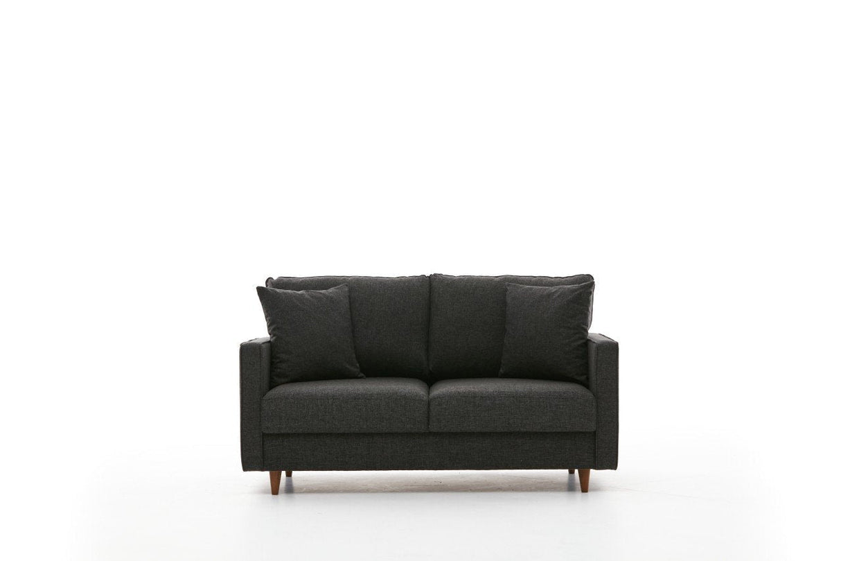 Canapea fixă Eva, Diverse culori, Diverse configurații, Diverse dimensiuni - Antracit - 155x90x82 cm - 2 locuri | SKU: 825BLC2773 | Canapea fixă Eva, varianta Antracit - 155x90x82 cm - 2 locuri, produs pentru amenajarea locuinței, disponibil online în România la CasaMob