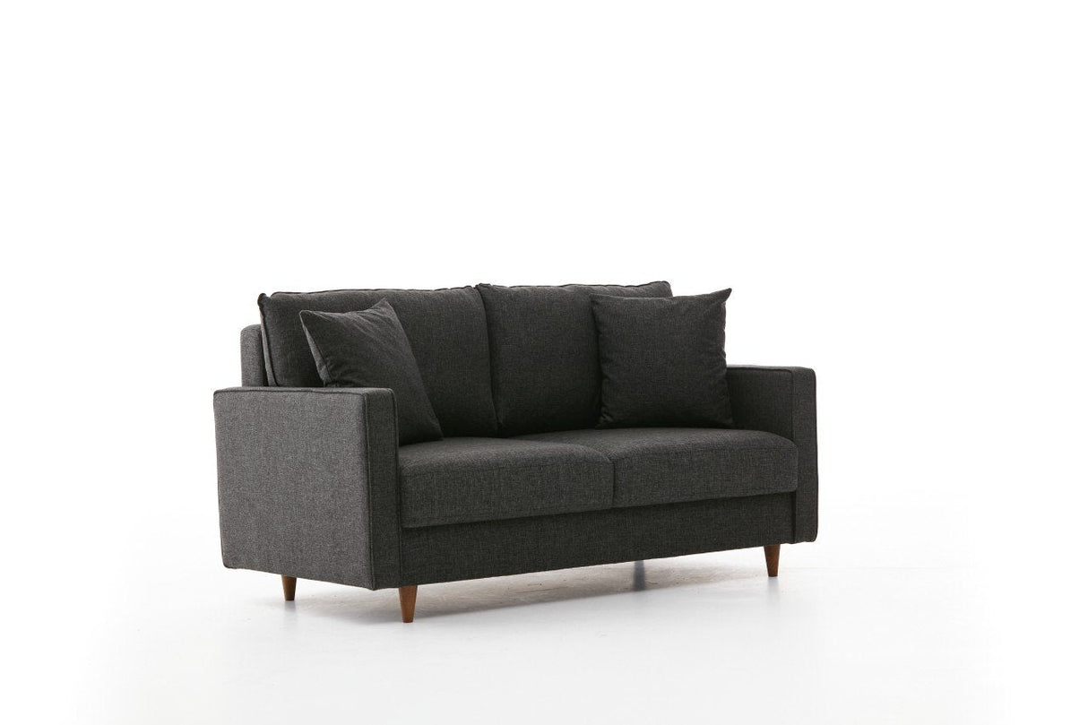 Canapea fixă Eva, Diverse culori, Diverse configurații, Diverse dimensiuni - Antracit - 155x90x82 cm - 2 locuri | SKU: 825BLC2773 | Canapea fixă Eva, varianta Antracit - 155x90x82 cm - 2 locuri, produs pentru amenajarea locuinței, disponibil online în România la CasaMob