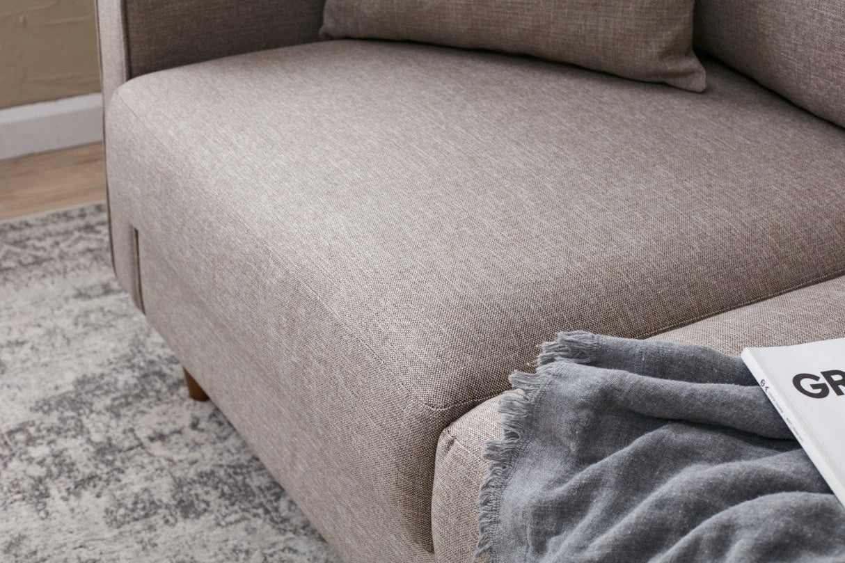Canapea fixă Eva, Diverse culori, Diverse configurații, Diverse dimensiuni - Crem - 155x90x82 cm - 2 locuri | SKU: 825BLC2774 | Canapea fixă Eva, varianta Crem - 155x90x82 cm - 2 locuri, produs pentru amenajarea locuinței, disponibil online în România la CasaMob