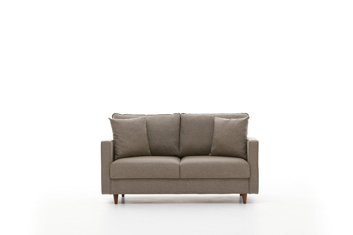 Canapea fixă Eva, Diverse culori, Diverse configurații, Diverse dimensiuni - Crem - 155x90x82 cm - 2 locuri | SKU: 825BLC2774 | Canapea fixă Eva, varianta Crem - 155x90x82 cm - 2 locuri, produs pentru amenajarea locuinței, disponibil online în România la CasaMob